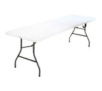 Table Cosco pliante en deux, moulée par soufflage, 76 x 244 cm, blanche
