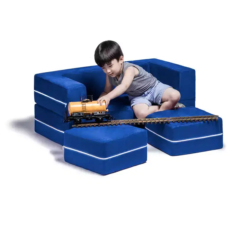 Causeuse et poufs modulaires pour enfants Jaxx Zipline / Chaise longue dépliante