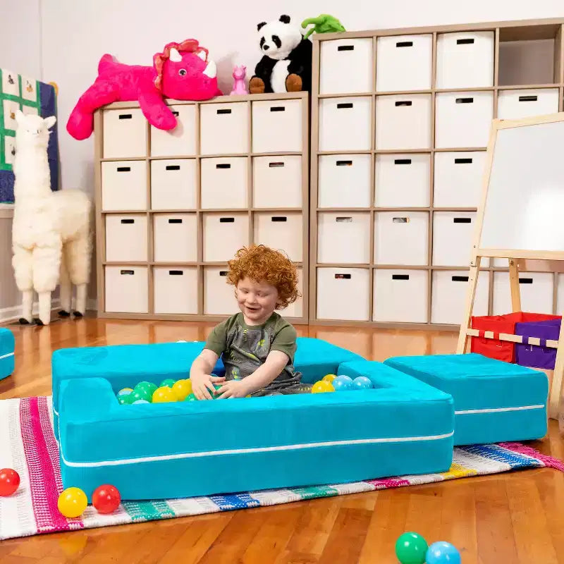 Causeuse et poufs modulaires pour enfants Jaxx Zipline / Chaise longue dépliante