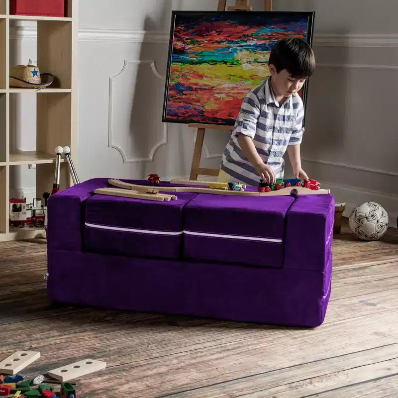 Causeuse et poufs modulaires pour enfants Jaxx Zipline / Chaise longue dépliante