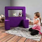 Causeuse et poufs modulaires pour enfants Jaxx Zipline / Chaise longue dépliante