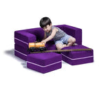 Causeuse et poufs modulaires pour enfants Jaxx Zipline / Chaise longue dépliante