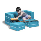 Causeuse et poufs modulaires pour enfants Jaxx Zipline / Chaise longue dépliante