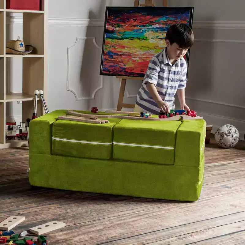 Causeuse et poufs modulaires pour enfants Jaxx Zipline / Chaise longue dépliante