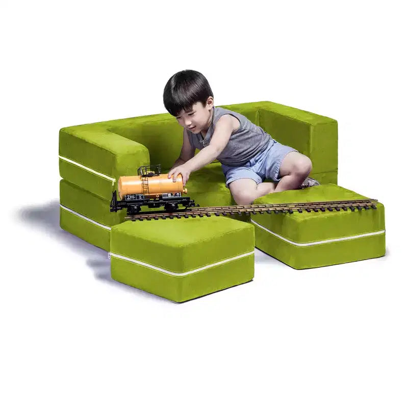 Causeuse et poufs modulaires pour enfants Jaxx Zipline / Chaise longue dépliante