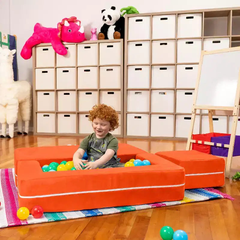 Causeuse et poufs modulaires pour enfants Jaxx Zipline / Chaise longue dépliante