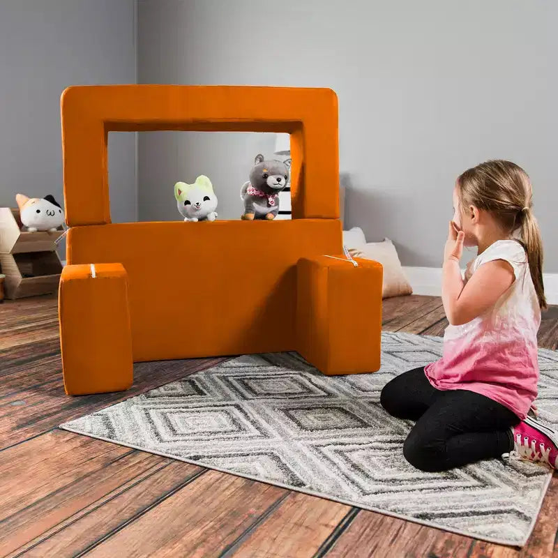 Causeuse et poufs modulaires pour enfants Jaxx Zipline / Chaise longue dépliante
