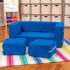 Causeuse et poufs modulaires pour enfants Jaxx Zipline / Chaise longue dépliante