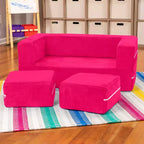 Causeuse et poufs modulaires pour enfants Jaxx Zipline / Chaise longue dépliante