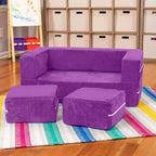 Causeuse et poufs modulaires pour enfants Jaxx Zipline / Chaise longue dépliante