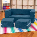 Causeuse et poufs modulaires pour enfants Jaxx Zipline / Chaise longue dépliante