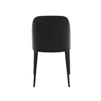 Ensemble de salle à manger 5 pièces LeisureMod Verve - Table ronde en MDF de 91,4 cm, 4 chaises de salle à manger en cuir