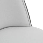 Ensemble de salle à manger 5 pièces LeisureMod Verve - Table ronde en MDF de 91,4 cm, 4 chaises de salle à manger en cuir
