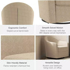 Fauteuil incurvé pivotant doux DHP