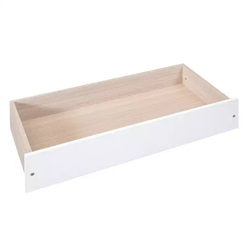 Lit plateforme Whisen Wood deux places avec lit gigogne et tiroirs