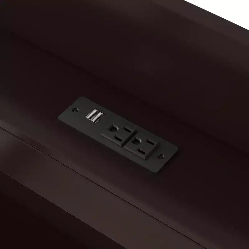 Lit plateforme Whisen Twin XL avec tête de lit LED de rangement, station de charge, lit gigogne simple et 2 tiroirs