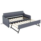 Lit de repos Whisen Upholstery avec lit gigogne relevable et port de charge USB