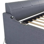 Lit de repos Whisen Upholstery avec lit gigogne relevable et port de charge USB