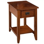 Jofran, table d'appoint chêne mission - Couleur marron