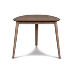 New Classic Furniture, Meuble Oscar 32 Table d'Angle Triangulaire en Bois Massif Noyer