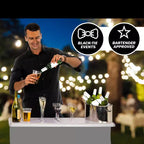 Table de bar portable GoBar pour événements - Station de bar mobile pop-up avec étui de transport