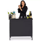 Table de bar portable GoBar pour événements - Station de bar mobile pop-up avec étui de transport
