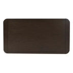 Table basse rectangulaire moderne Breckington Signature Design by Ashley avec bord en bois massif, brun foncé