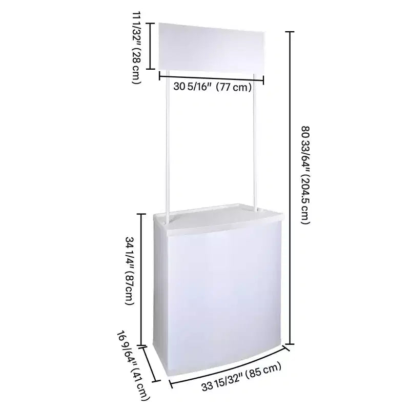 Comptoir de promotion portable Yescom, stand de salon professionnel pop-up, support de bannière d'affichage
