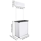 Comptoir de promotion portable Yescom, stand de salon professionnel pop-up, support de bannière d'affichage