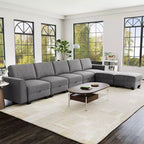 140Sectional Couch for Living Room, Oversized Modular Sectional Sofa, U Shaped Modular Couch with Storage