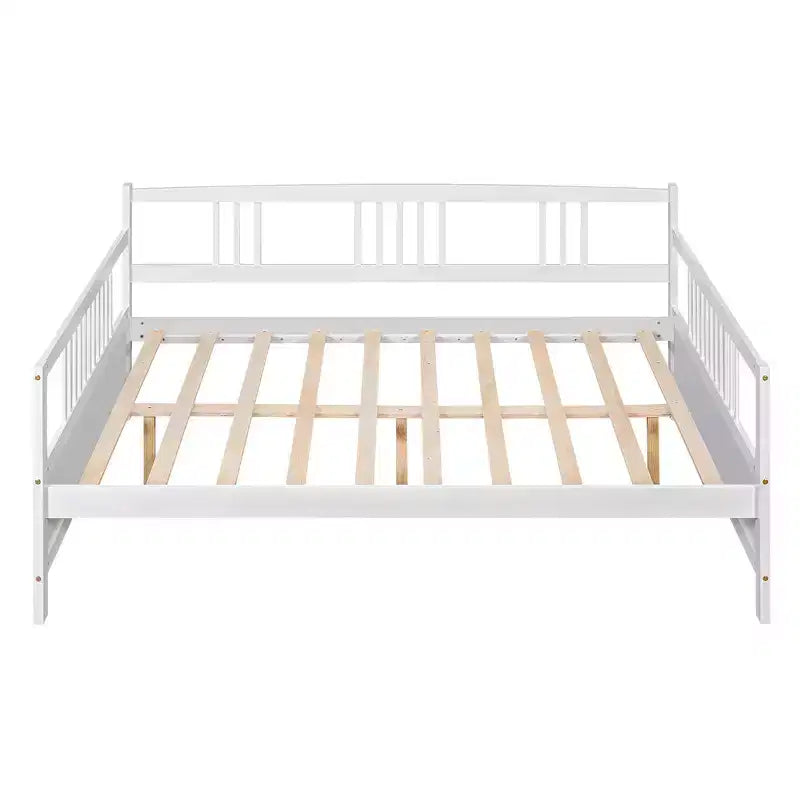 Lit plateforme Whisen Unique Design en forme de voiture de course, taille double, avec roues