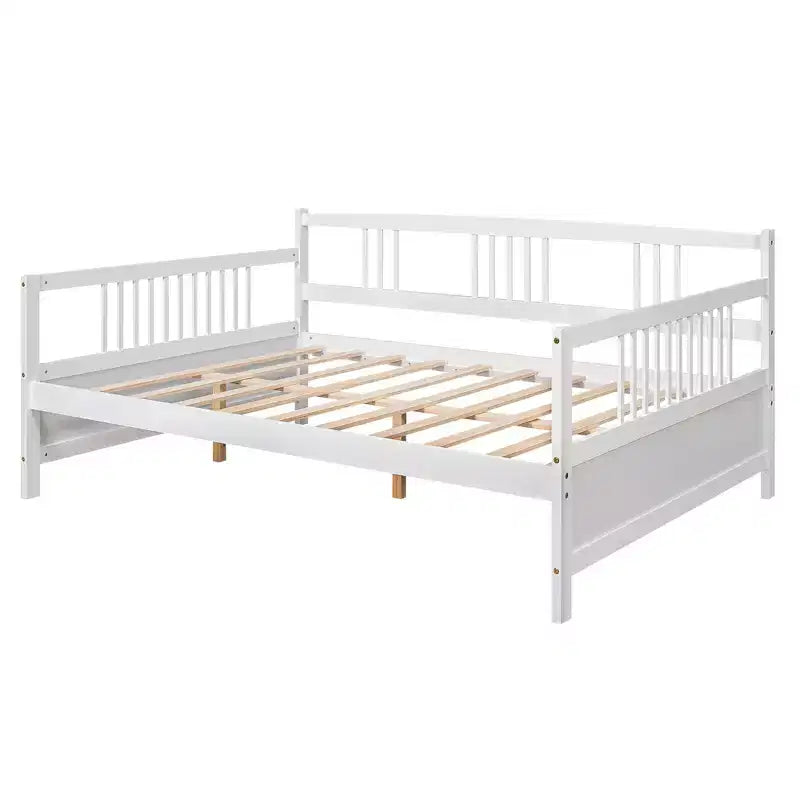 Lit plateforme Whisen Unique Design en forme de voiture de course, taille double, avec roues