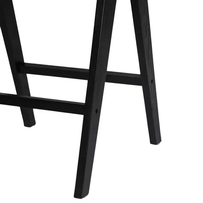 Tabourets de bar modernes et minimalistes Christopher Knight Home Kelly en bois d'hévéa avec cannage (Lot de 2)