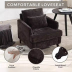 Fauteuil d'appoint moderne, cadre en bois, design capitonné, chaise longue de style milieu de siècle.