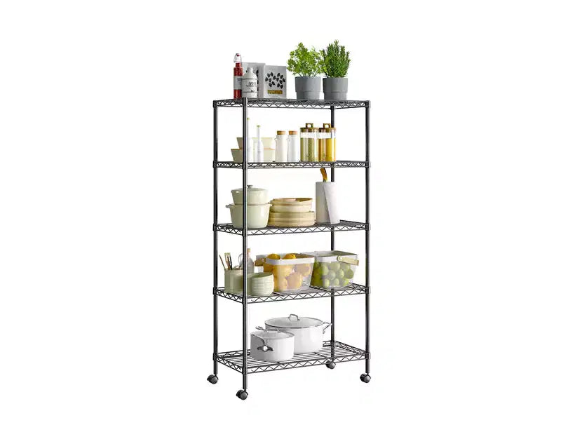 Seville Classics 5-Tier Steel Wire Shelving System