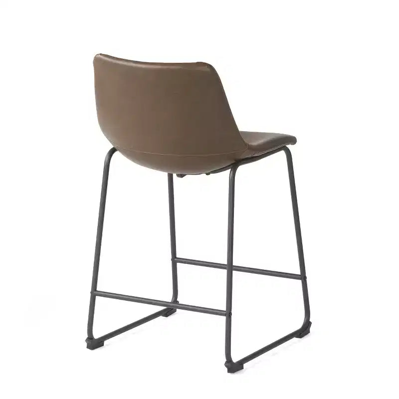 Tabourets de comptoir Christopher Knight Home Juliana modernes en similicuir et cadre en acier de 24 pouces (lot de 2)