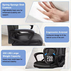 Chaise de bureau BestMassage Chaise d'ordinateur en cuir PU respirant