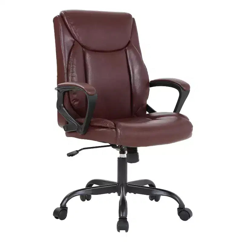 Chaise de bureau BestMassage Chaise d'ordinateur en cuir PU respirant