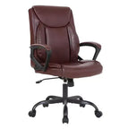 Chaise de bureau BestMassage Chaise d'ordinateur en cuir PU respirant
