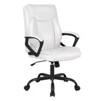 Chaise de bureau BestMassage Chaise d'ordinateur en cuir PU respirant