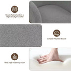 Yaheetech Lot de 2 fauteuils baril avec pieds en métal doré pour salon ou chambre à coucher