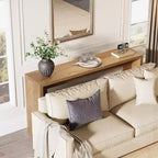 Lantine 55.12 Console de ferme, table de canapé étroite en bois pour entrée, couloir, salon, foyer