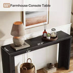 Lantine 55.12 Console de ferme, table de canapé étroite en bois pour entrée, couloir, salon, foyer