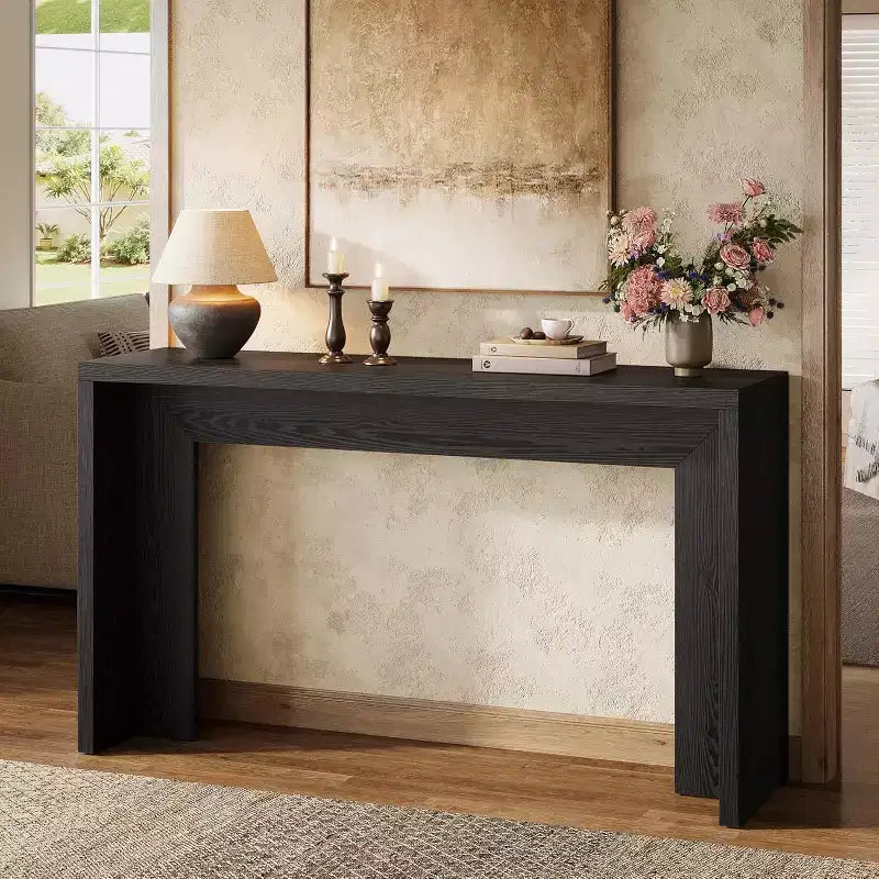 Lantine 55.12 Console de ferme, table de canapé étroite en bois pour entrée, couloir, salon, foyer