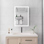 28x20 Inch LED Bathroom Medicine Cabinet with Lights and Mirror, Lighted Medicine Cabinet with Defogger