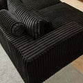 87 Oversized Sectional Lounge Chaise, No Assembly Required, Cloud Plush Loveseat with Reclining Sofa Bed