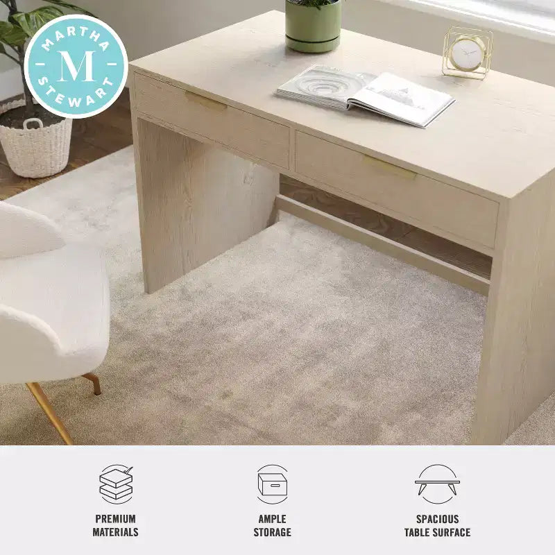 Bureau modulaire 2 tiroirs Martha Stewart Kayden