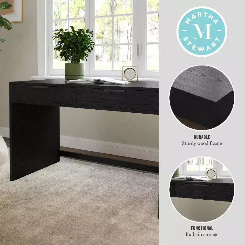Bureau modulaire 2 tiroirs Martha Stewart Kayden
