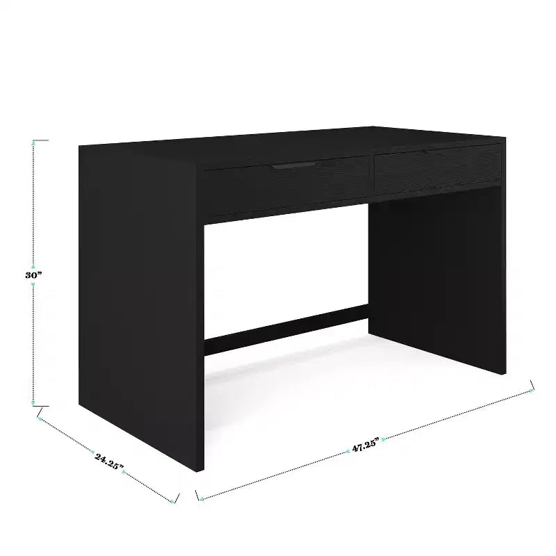 Bureau modulaire 2 tiroirs Martha Stewart Kayden