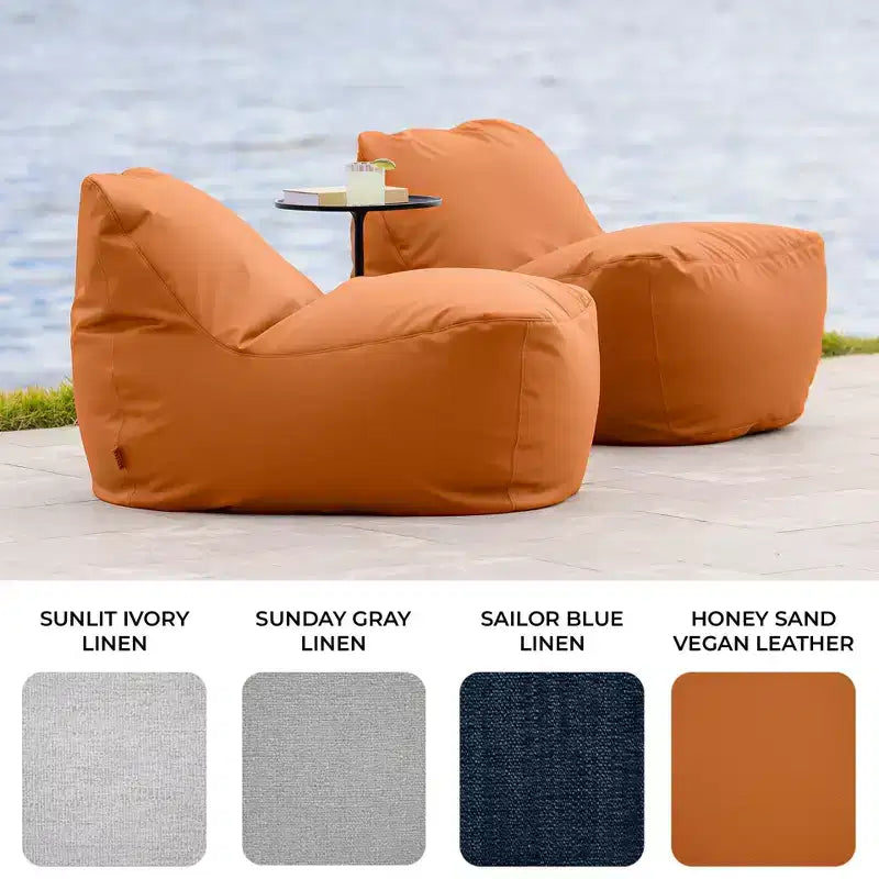 Fauteuil de jardin léger Big Joe Luft, tissu Sunbrella de qualité supérieure, rembourrage en billes ComfortFlow